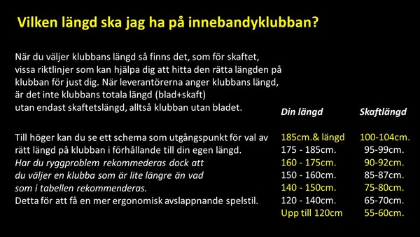 Innebandyklubbans langd2018